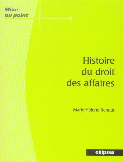 Histoire du droit des affaires