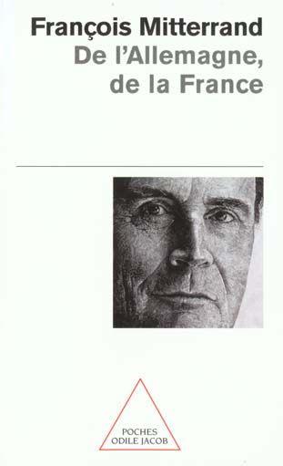 Vente Livre :                                    De l'Allemagne, de la France
- François Mitterrand                                     