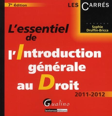 L'essentiel de l'introduction générale au droit