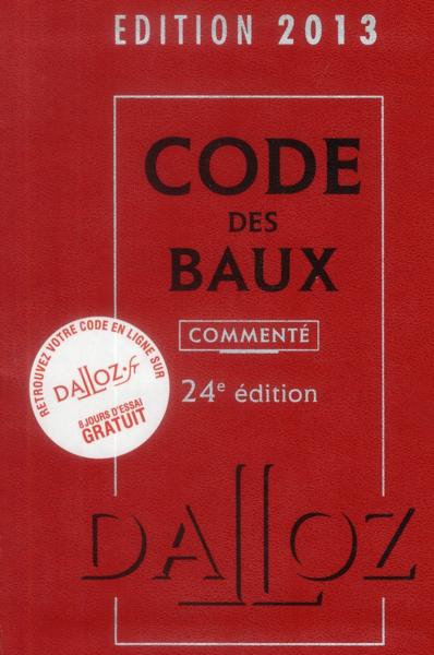 Code des baux commenté (édition 2013)