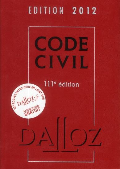 Code civil (édition 2012)