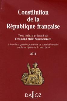 Constitution République française 2011 (9e édition)