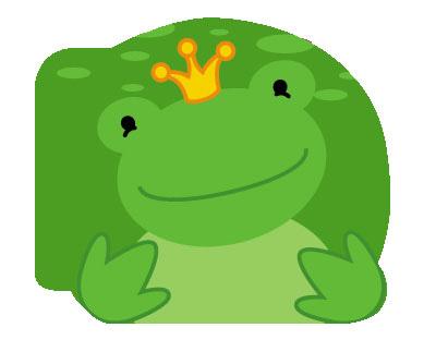 Animaux mousse ; la grenouille