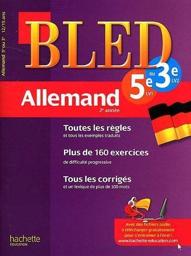 Cahiers Bled ; Allemand ; 2ème Année