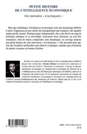Petite histoire de l'intelligence économique ; une innovation "à la française"  - Nicolas Moinet  