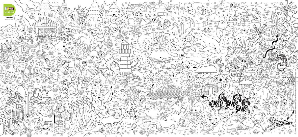 POSTERS A COLORIER ; les animaux