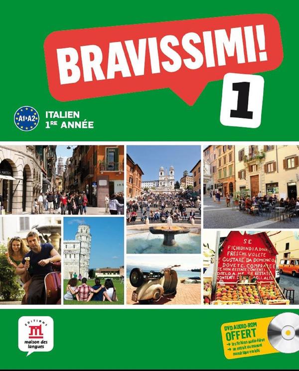 Bravissimi ! 1 ; italien ; livre de l'élève