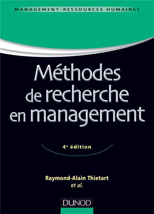 Méthodes de recherche en management (4e édition)