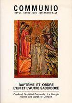 Baptême et ordre, l'un et l'autre sacerdoce