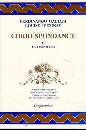 Correspondance tome ii (1771-fevrier 1772)