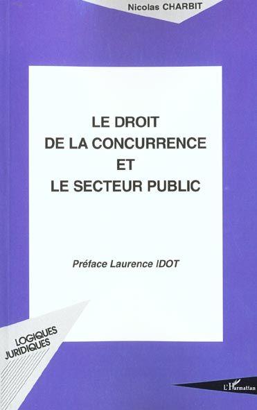 Le droit de la concurrence et le secteur public