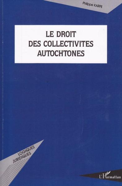Droit des collectivités autochtones