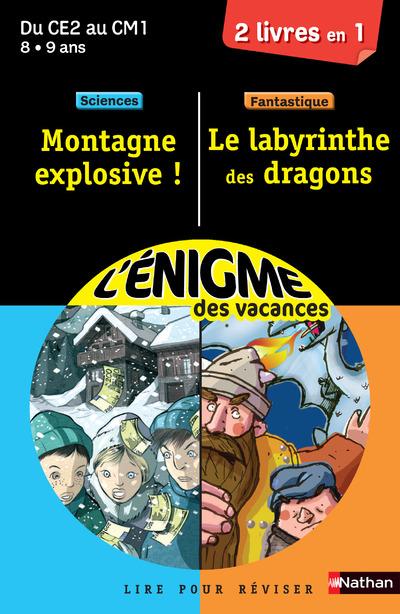 L'ENIGME DES VACANCES PRIMAIRE ; l'énigme montagne explosive ; le labyrinthe des dragons ; du CE2 au