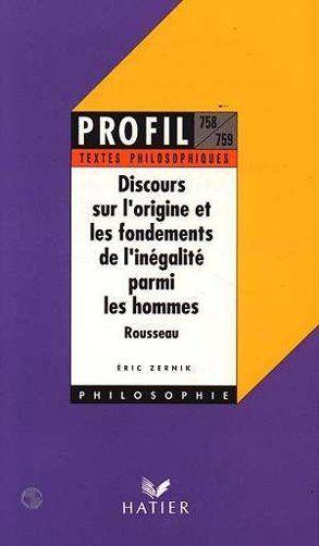 Discours sur l'origine et les fondements de l'inégalité parmi les hommes, de Jean-Jacques Rousseau
