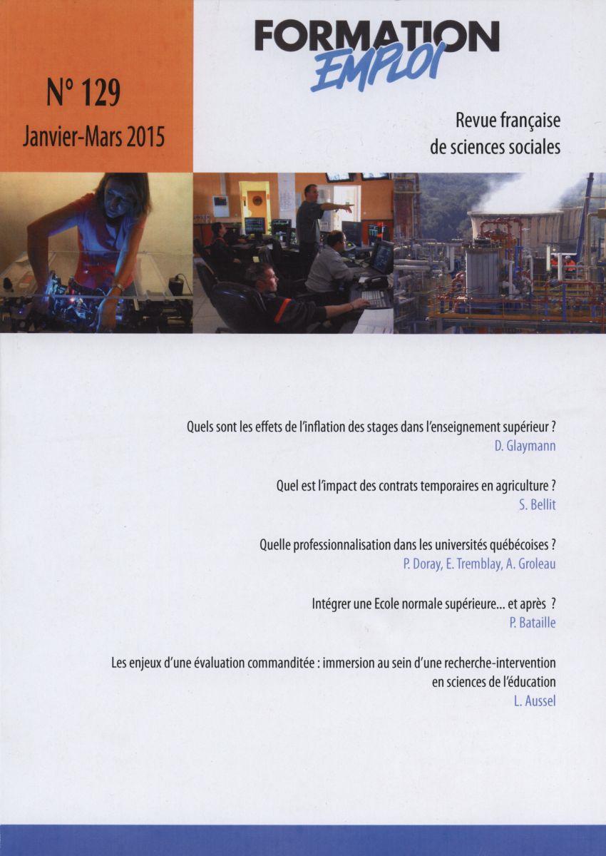 PROSPECTIVE FORMATION EMPLOI N.129 ; pêle mêle