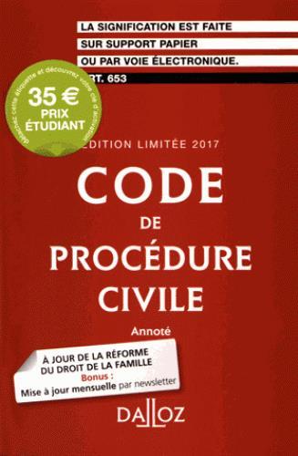 Code de procédure civile (édition 2017)