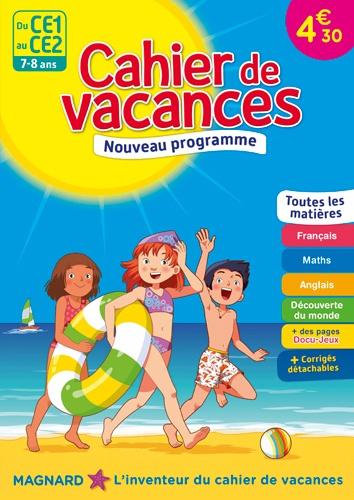 Cahier de vacances ; du CE1 au CE2 ; 7-8 ans