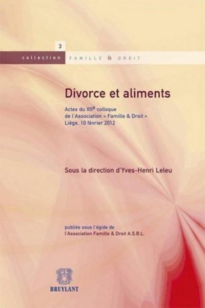 Divorce et aliments