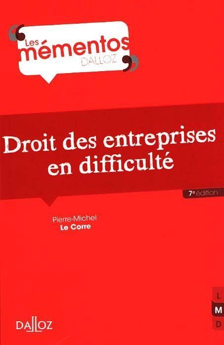 Droit des entreprises en difficulté (7e édition)