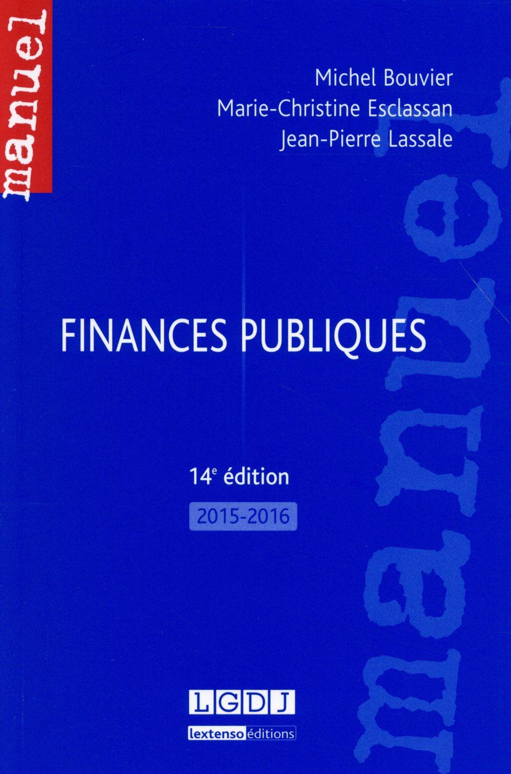 Finances publiques 2015-2016 (14e édition)