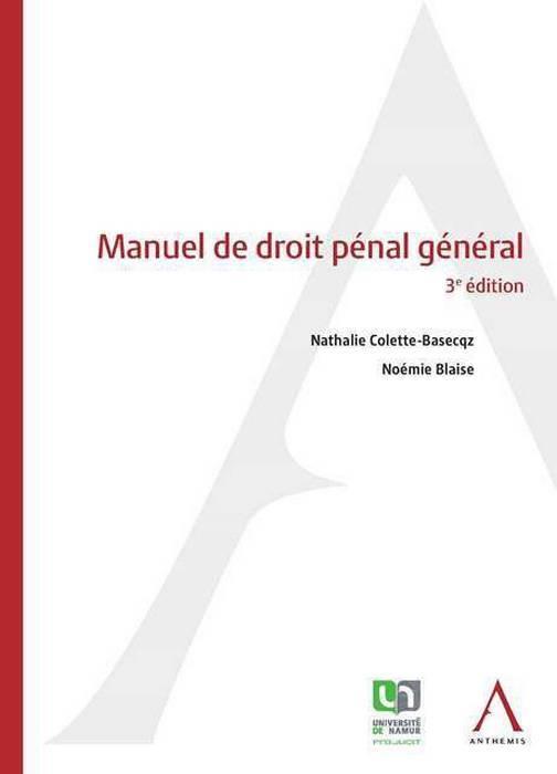 Manuel de droit pénal général (3e édition)