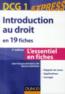 DCG 1 ; introduction au droit en 19 fiches (5e édition)  - Martine Mariage  - Jean-François Bocquillon  