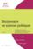 Dictionnaire de sciences politiques et sociales (2e édition)