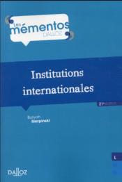 Institutions internationales  