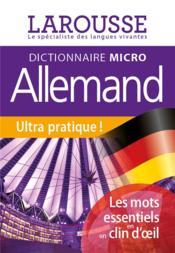 Dictionnaire micro allemand  - Collectif 