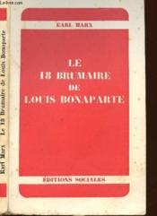 Le 18 Brumaire De Louis Bonaparte - Couverture - Format classique