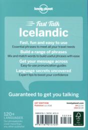 FAST TALK ; Icelandic (édition 2018) - 4ème de couverture - Format classique