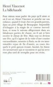 La billebaude - 4ème de couverture - Format classique