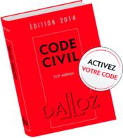 Code civil (édition 2014) - Couverture - Format classique