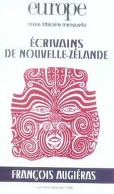 Revue Europe N.931 ; écrivains de Nouvelle-Zélande - Intérieur - Format classique