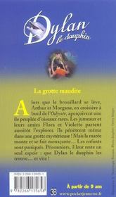 Dylan le dauphin t.10 ; la grotte maudite - 4ème de couverture - Format classique