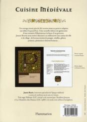 Cuisine medievale pour tables d'aujourd'hui - 4ème de couverture - Format classique