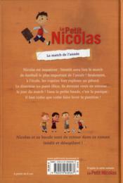 Le Petit Nicolas ; le match de l'année - 4ème de couverture - Format classique