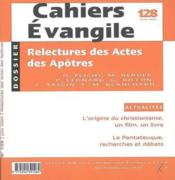 Cahiers evangile - numero 128 relectures des actes des apotres - Couverture - Format classique