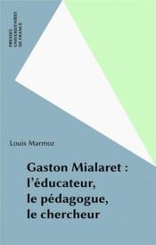 Gaston mialaret - Couverture - Format classique