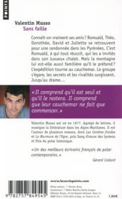 Sans faille - 4ème de couverture - Format classique