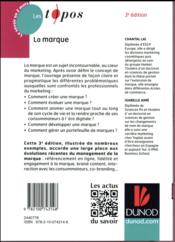 La marque (3e édition) - 4ème de couverture - Format classique