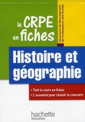 Mémento d'histoire/géographie pour le CRPE - Couverture - Format classique