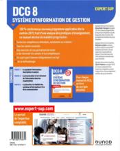 DCG 8 systèmes d'information de gestion t.1 - 4ème de couverture - Format classique