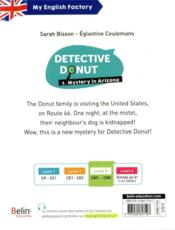 Detective Donut t.3 ; mystery in Arizona - 4ème de couverture - Format classique