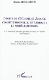 Droits de l'homme et justice constitutionnelle en Afrique : le modele béninois  - Horace Adjolohoun 