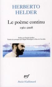 Le poème continu ; 1961-2008 - Couverture - Format classique