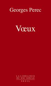 Voeux - Couverture - Format classique