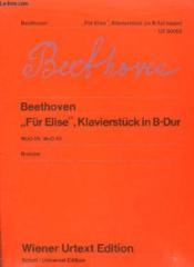Für Elise - Klavierstück In B-Dur - Woo 59 + Woo 60. - Couverture - Format classique