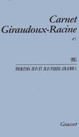 Carnet Giraudoux-Racine t.1 - Couverture - Format classique