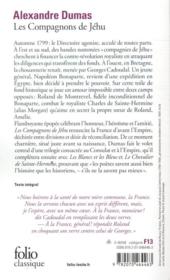Les compagnons de Jéhu - 4ème de couverture - Format classique